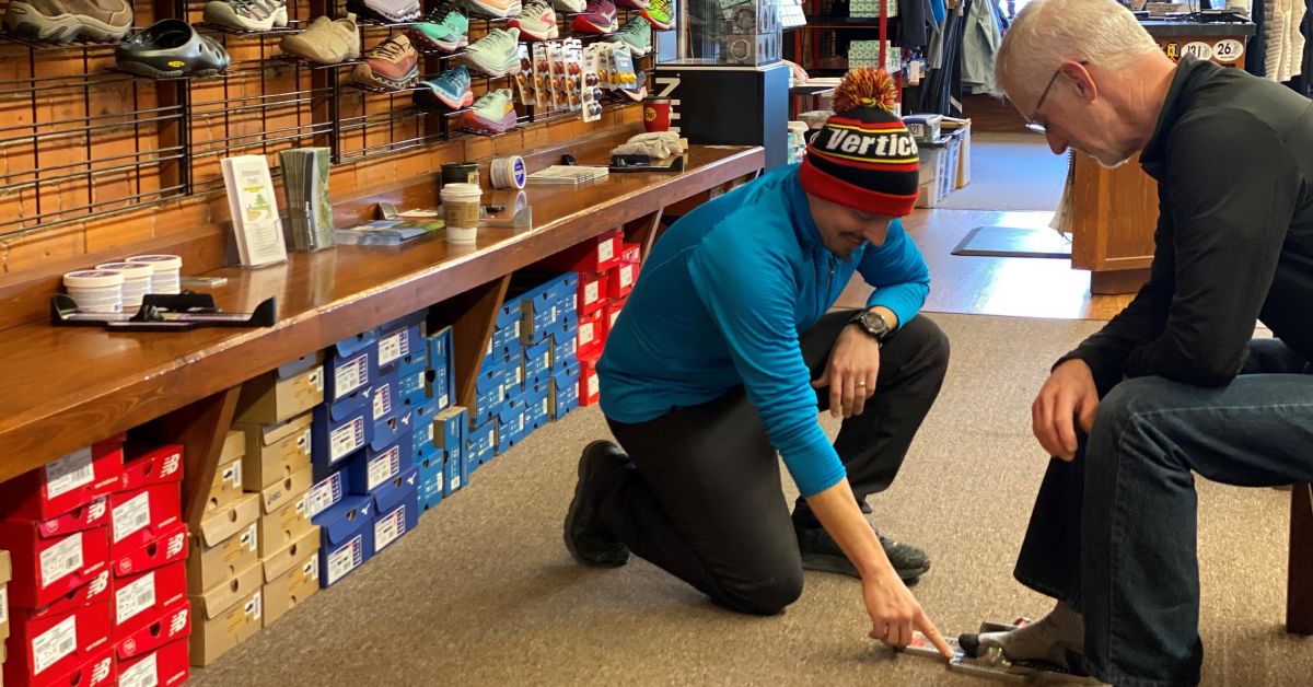 Try Vertical Runner's Ready E-Fit shoes fitting service!